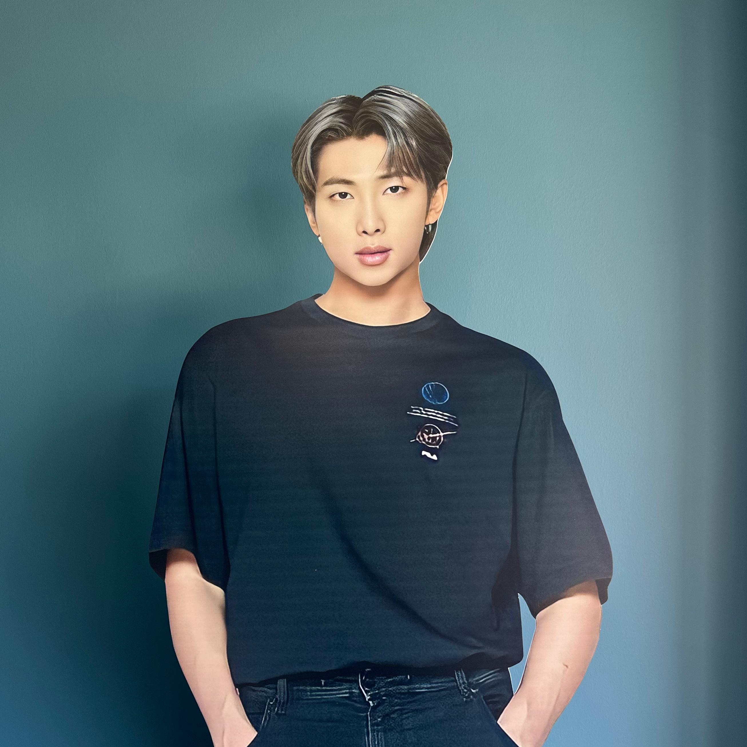 BTS RM Kim Nam-joon Maketi tam boy 2D Ayaklı maket dekor plastik maket adam bts